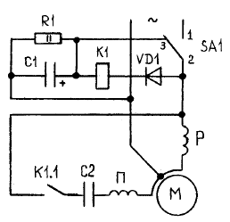 Jednofazni indukcijski upravljački uređaj motora