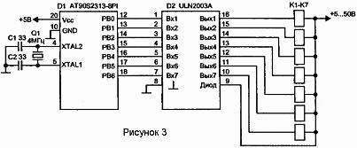 mikroshēma ULN2003A