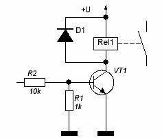 Schutz des Transistorschalters gegen EMF-Selbstinduktion