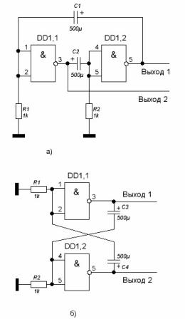 Multivibrator auto-oscilant
