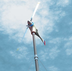 Вятърна вятърна турбина 2000