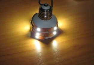 Selbstgemachte LED-Lampe