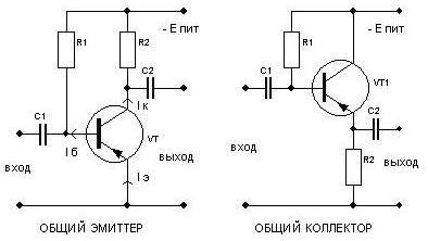 Tranzistora komutācijas shēmas