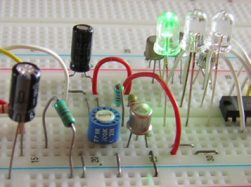 Användning av lysdioder i elektroniska kretsar