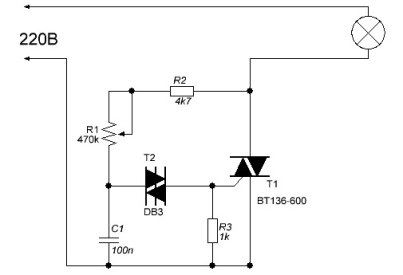 Circuitul regulator bazat pe Dinistor