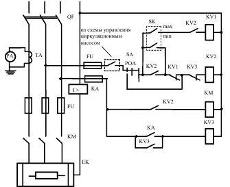 Elektrischer Schaltplan eines Elektrodenwarmwasserbereiters