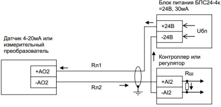 Повезивање аналогног сензора са спољним извором напајања