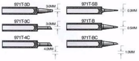 SR971 Alat Petua Penggantian Besi Pematerian dengan Pemanas Seramik