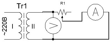 Схема секундарног испитивања трансформатора