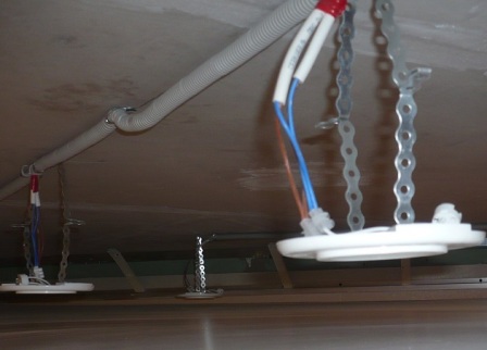 Electrical safety of false ceilings