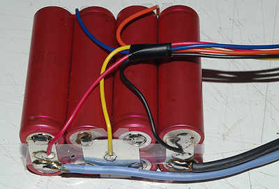 Diagram för anslutning av batteri
