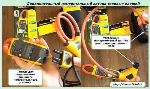 Optional current clamp meter