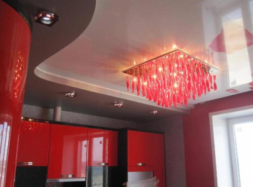 Stretch ceiling lighting design