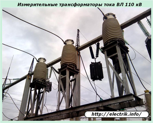 Mengukur transformer semasa VL 110 kV