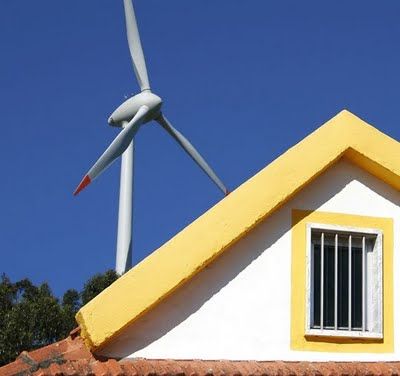 Windgenerator voor stroomvoorziening thuis