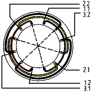 Диаграма на намотката на двигателя