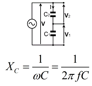 Два дељива напона кондензатора