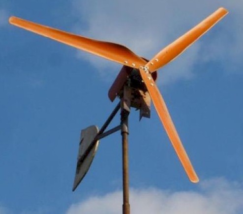 Zelfgemaakte windgenerator