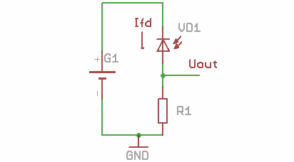 Circuitul de activare a fotodiodului în modul fotoconvertor