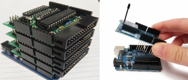 Arduino UNO с набор от щитове