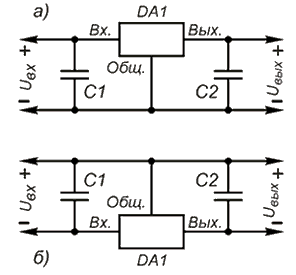 Schema de conectare a stabilizatorului de tensiune