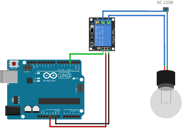 Схема на товарна връзка към Arduino