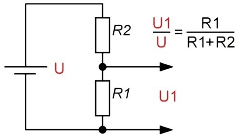 Шема и конструкцијски односи за одређивање вредности напона на доњем краку