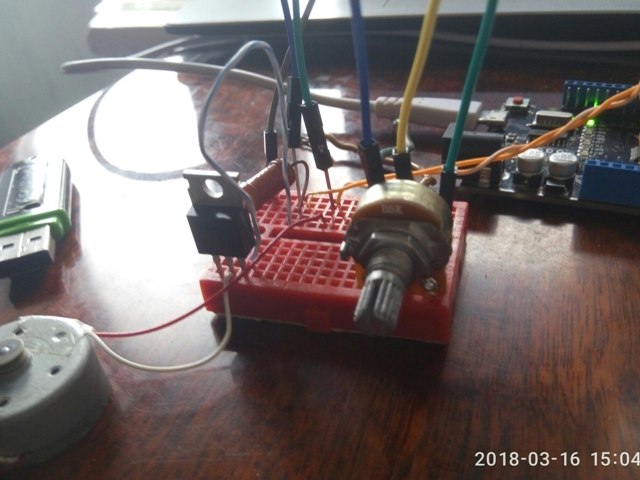Gleichstrommotor und Arduino