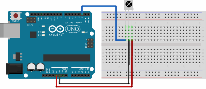 Пример за IR IR сензор Arduino