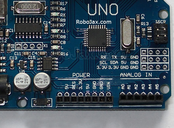 Analogové vstupy na desce Arduino
