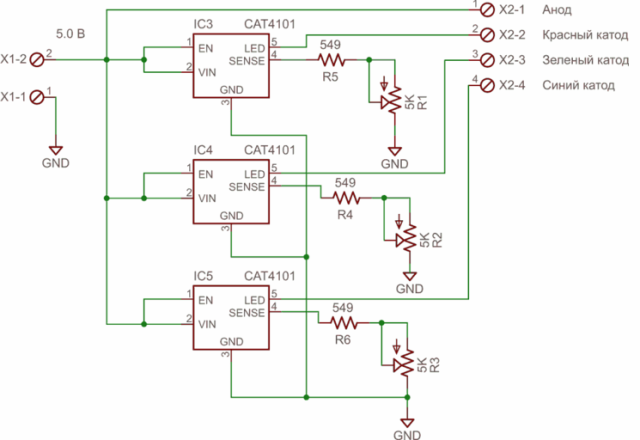 Variante der Schaltung ohne Verwendung von Arduin und anderen Mikrocontrollern