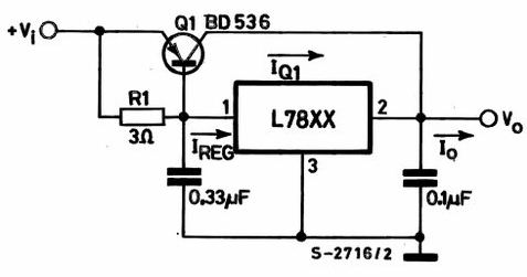 Circuitul de comutare a stabilizatorului de tensiune