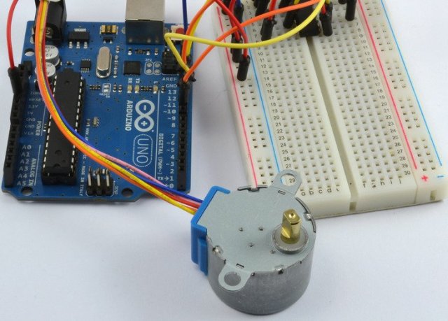 Arduino και βηματικό μοτέρ
