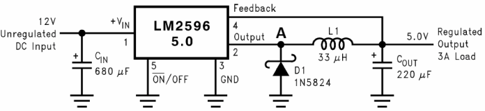PWM with integrated power switch