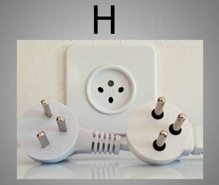 Priza electrica de tip H