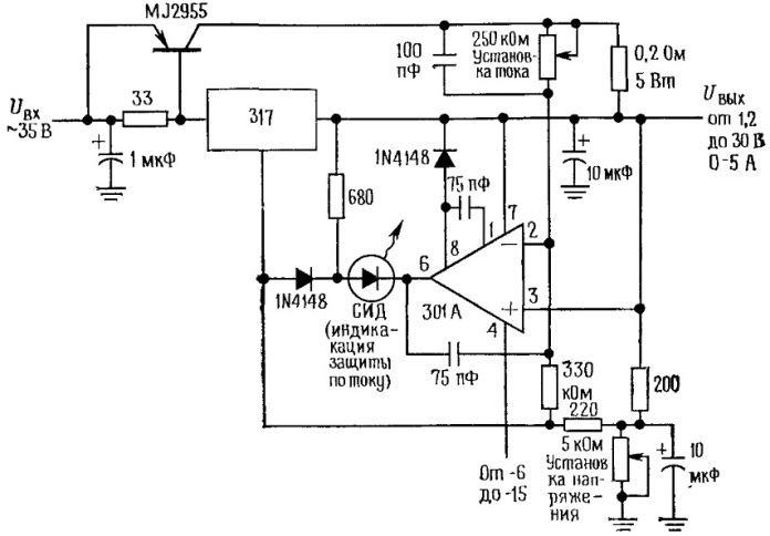 Διάγραμμα γενικής παροχής ηλεκτρικού ρεύματος για ένα εργαστήριο στο σπίτι