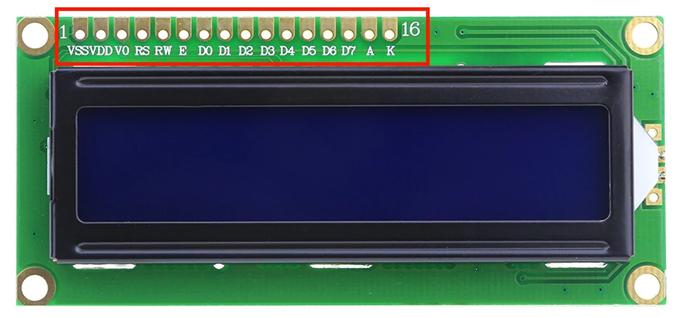 Type 1602 Display Leads