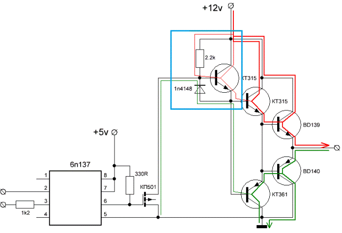The principle of operation of the circuit
