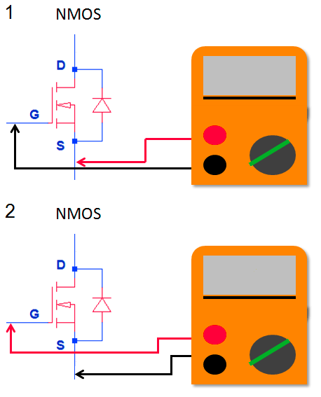 Verifique el circuito de fuente de drenaje del transistor de efecto de campo