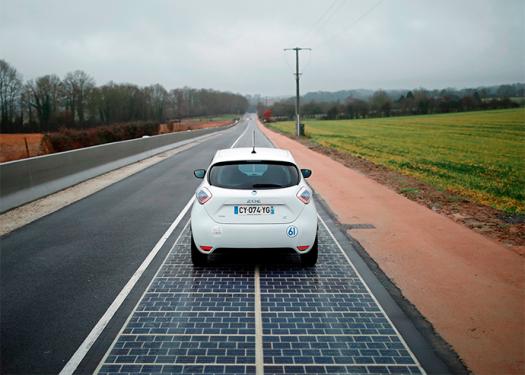 The first road on the planet made entirely of solar cells
