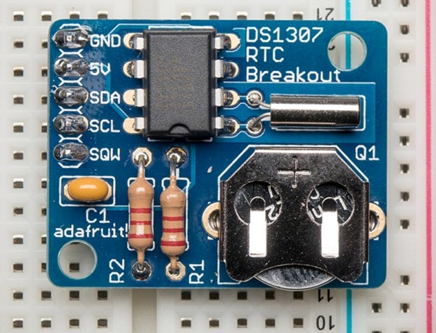 Klockmodul i realtid med DS1307-chip