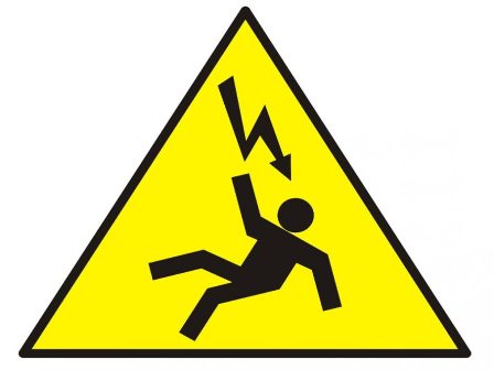 Elektros šoko pavojus